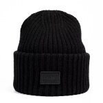 Smith&Miller knitted beanie in vermilion - black material mix - 1 piece
