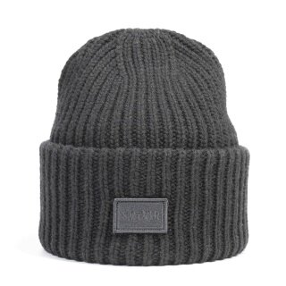 Smith&Miller knitted beanie in vermilion - grey material mix - 1 piece