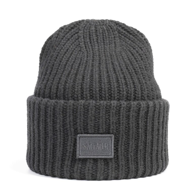 Smith&Miller knitted beanie in vermilion - grey material mix - 1 piece