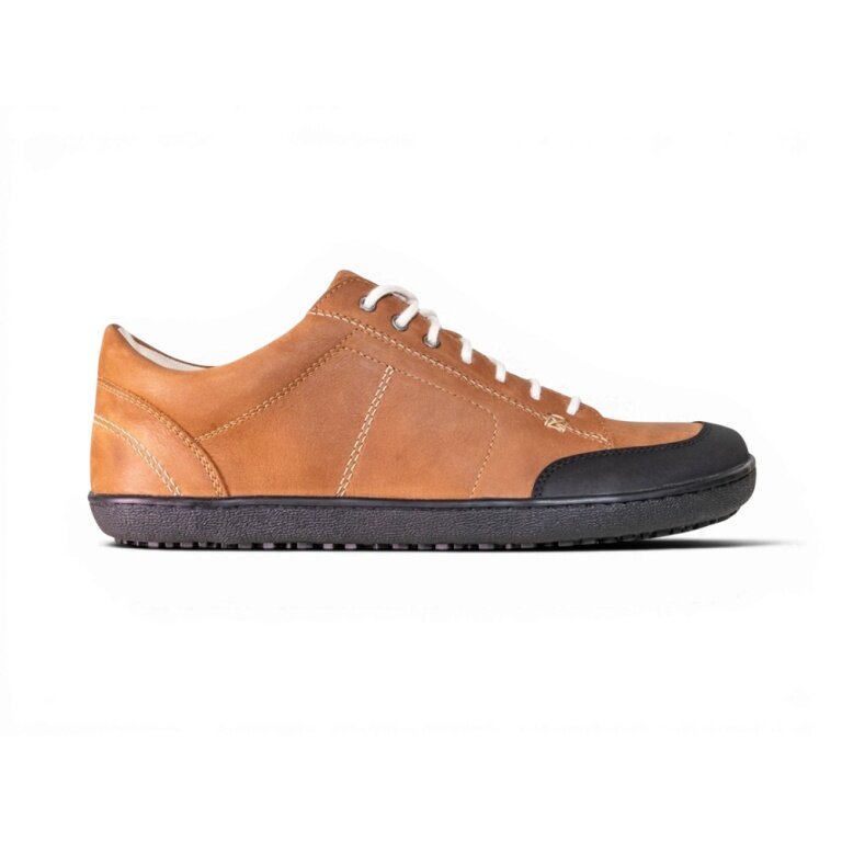 Sole Runner barefoot shoes sneakers Ares Cognac (nubuck leather) brown