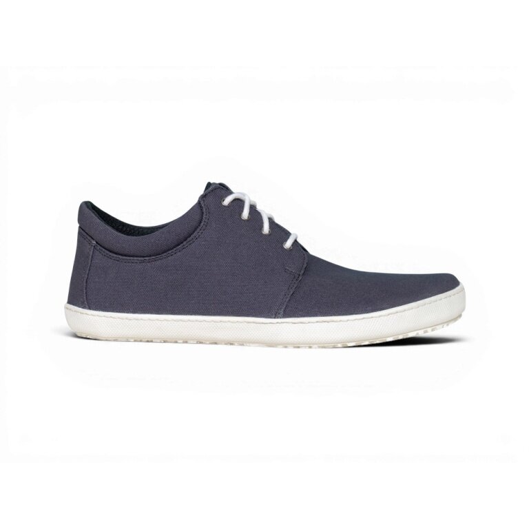 Sole Runner Barefoot Shoes Sneakers Metis 3 Canvas (wide toe box, flexible sole) navy blue