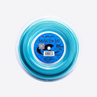Solinco tennis string Mach-10 (Durability + Power) blue 200m reel