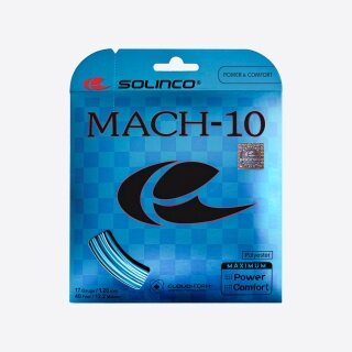 Solinco Tennis String Mach-10 (Durability + Power) blue 12m set