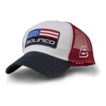Solinco Baseball Cap Trucker Cap USA red/white/navy blue - 1 piece
