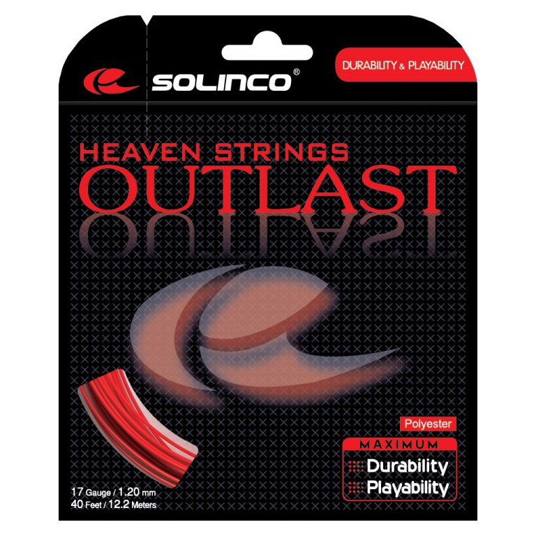 Solinco Tennis String Outlast (Durability+Control) red 12m Set