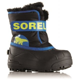 Sorel Snow Commander black/blue Winter Shoes Kids