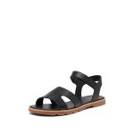 Sorel Sandal Ella III Ankle Strap (Leather) black Ladies