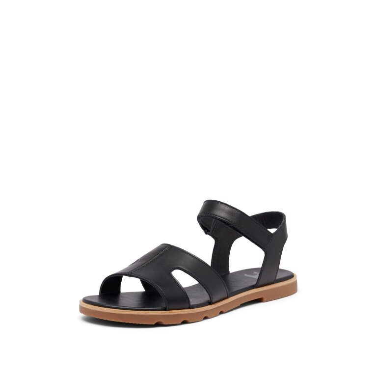 Sorel Sandal Ella III Ankle Strap (Leather) black Ladies