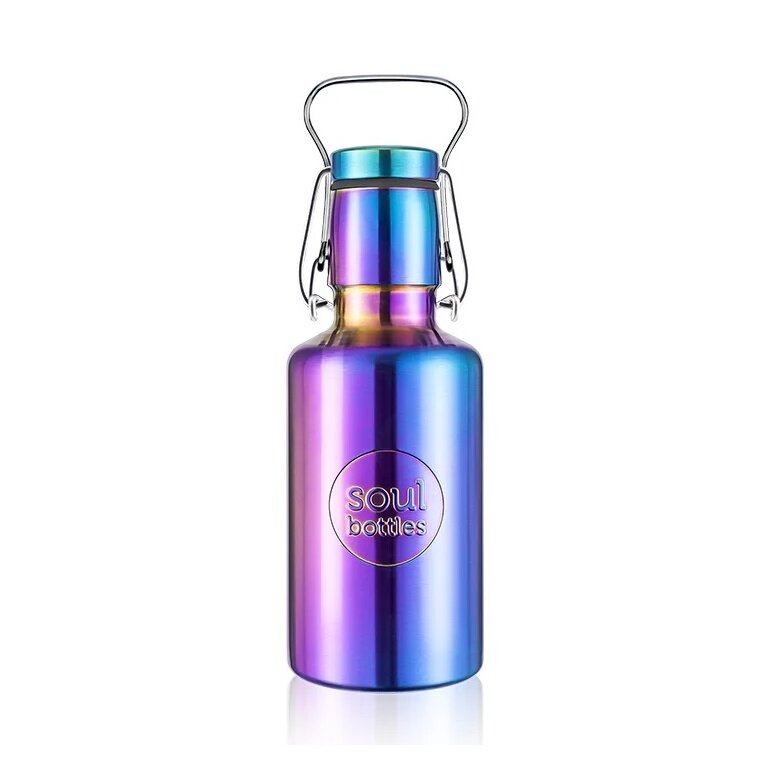 soulbottles drinking bottle steel light Utopia (stainless steel, stainless steel handle) 500ml blue/purple