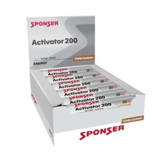 Sponser Activator 200 Ampoules (for attention and concentration, with 200mg caffeine) Cola-Lemon 30x25ml - Box