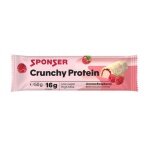 Sponser Crunchy Protein Bars (over 30% protein content, only 1.8g sugar per bar) Raspberry 12x50g box
