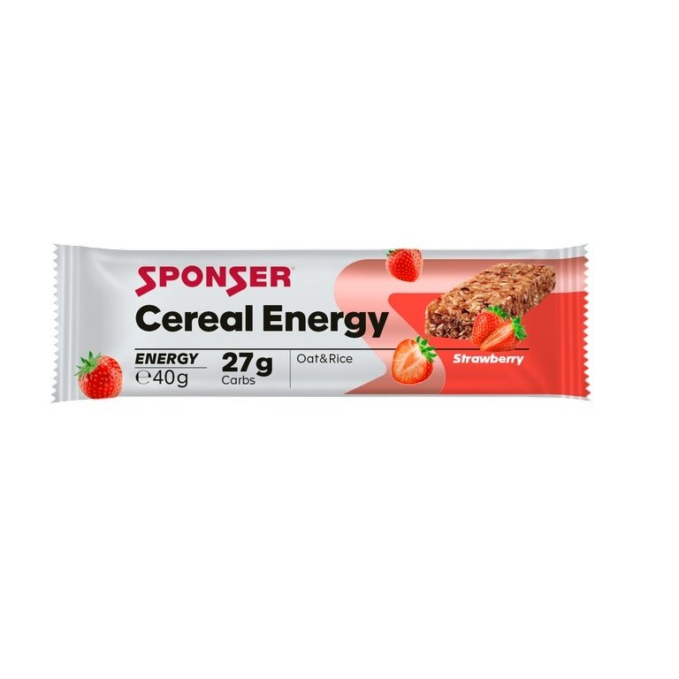 Sponser Energy Bar Energy Cereal (tasty Cereal Bar) Strawberry 20x40g Box