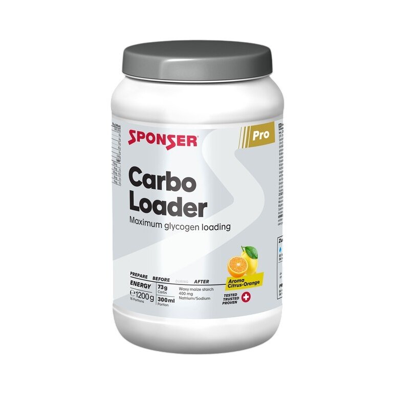 Sponser Energy Carbo Loader (Carbohydrate-Electrolyte Solution) Citrus/Orange 1200g Can