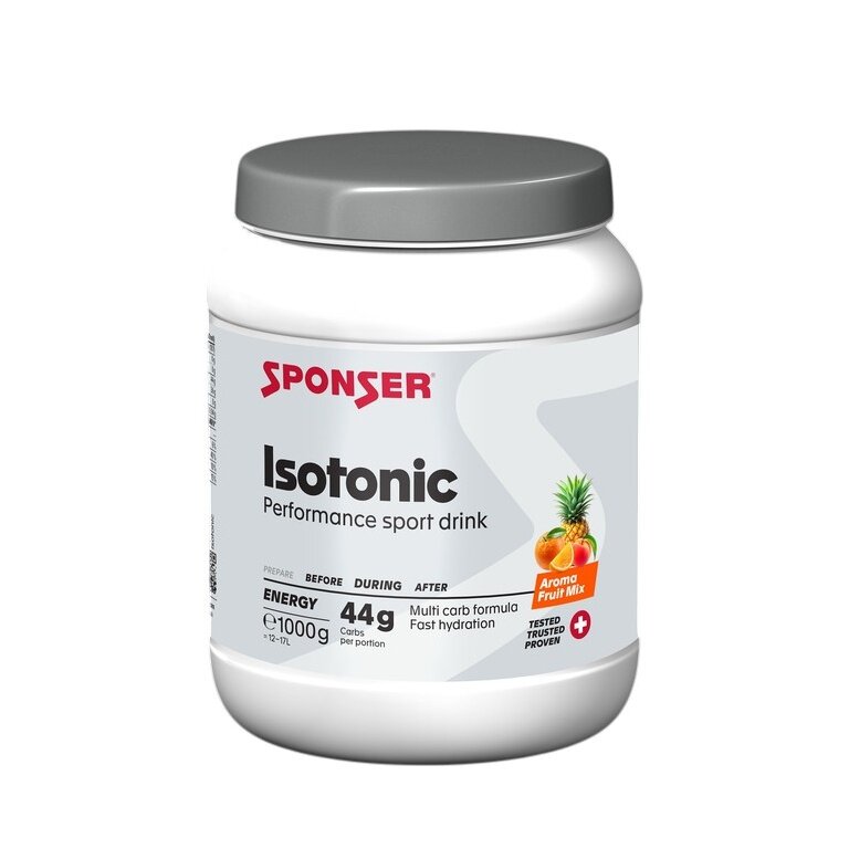 Sponser Energy Isotonic Sports Drink (isotonic thirst quencher with fruity flavor) Fruit Mix 1000g Can