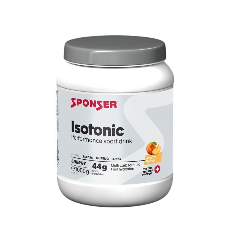 Sponser Energy Isotonic Sports Drink (isotonic thirst quencher with fruity flavour) Peach 1000g can