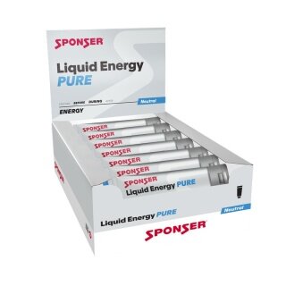 Sponser Energy Liquid Pure (high-quality carbohydrate formulation) 18x70g Box