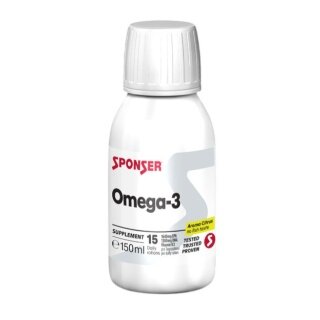 Sponser Omega-3 Plus (high-dose Omega 3 fish oil plus Vitamin D3) Citrus 150ml bottle
