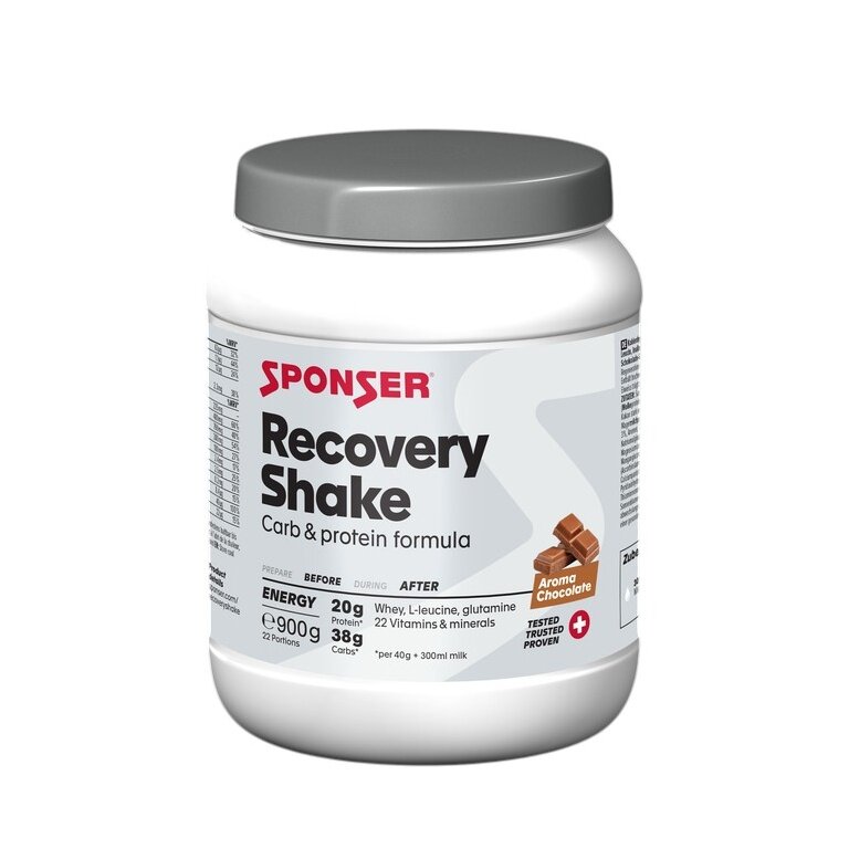 Sponser Recovery Shake (All in One - Carbohydrate-Protein Recovery Shake) Chocolate 900g Can