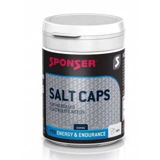Sponser Energy Salt Caps (Electrolyte Mix for Long Distance) 120 Pieces Can