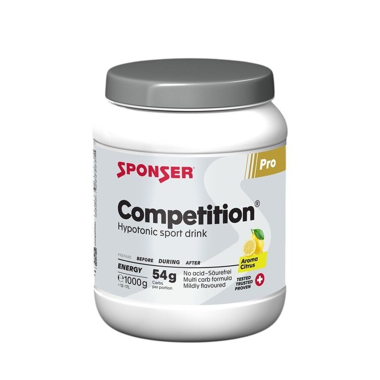 Sponser Sports Drink Energy Competition (acid-free, hypotonic) Lemon 1000g Can