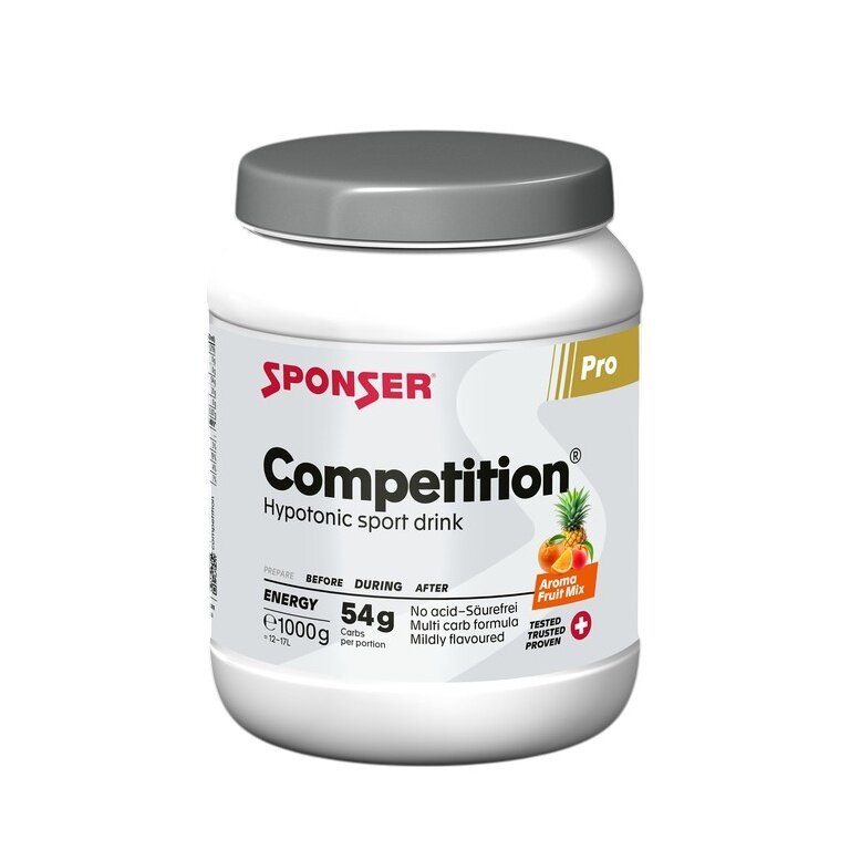 Sponser Sports Drink Energy Competition (acid-free, hypotonic) Fruit Mix 1000g Can