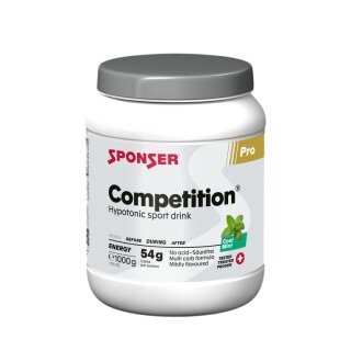 Sponser Sports Drink Energy Competition (acid-free, hypotonic, Menthol with cooling effect) Mint extract 1000g can