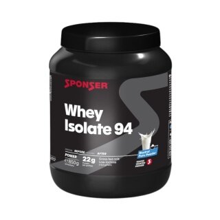 Sponser Whey Isolate 94 Protein Powder (pure Whey Isolate CFM, max. protein content, lactose-free) Neutral 850g tin