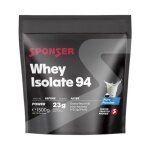 Sponser Whey Isolate 94 Protein Powder (pure Whey Isolate CFM, maximum protein content, lactose-free) Neutral 1500g Stand-up Pouch