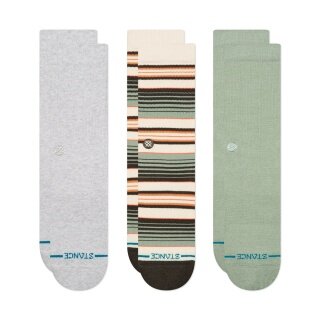 Stance Daily Sock Crew Repeater grey/beige/green - 3 pairs