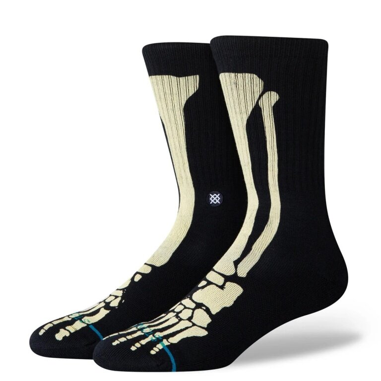 Stance Daily Sock Crew Bones 3 (Bones) black - 1 pair