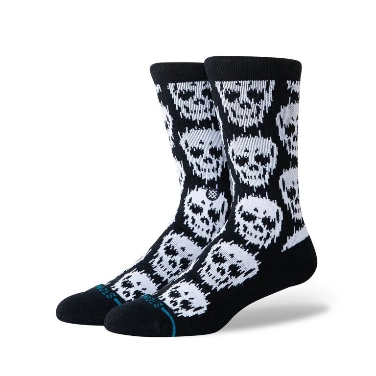 Stance Daily Sock Crew Static Skull (Skull) black - 1 pair