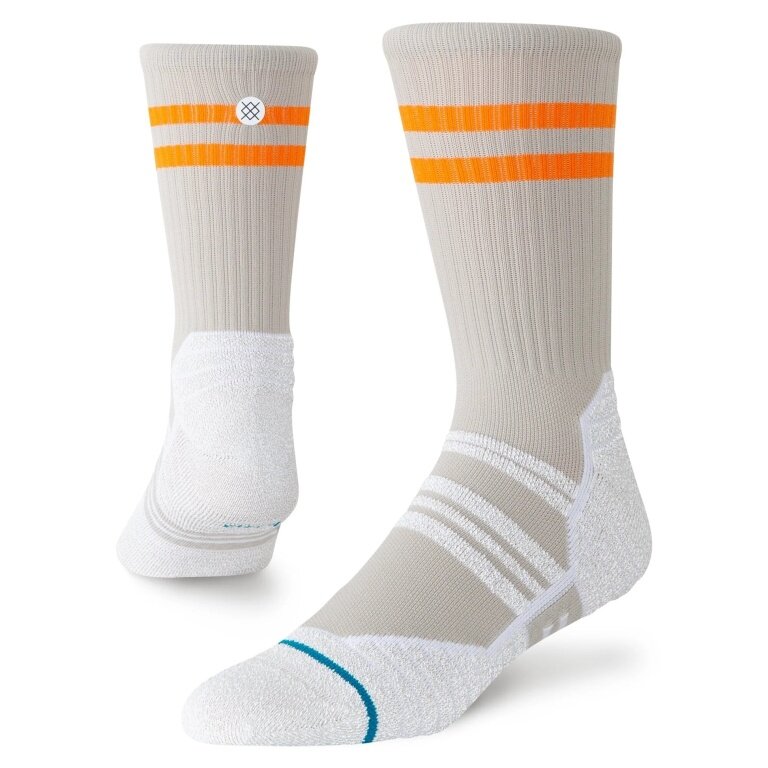 Stance Sports Sock Crew Fusion Grip Light Grey - 1 Pair