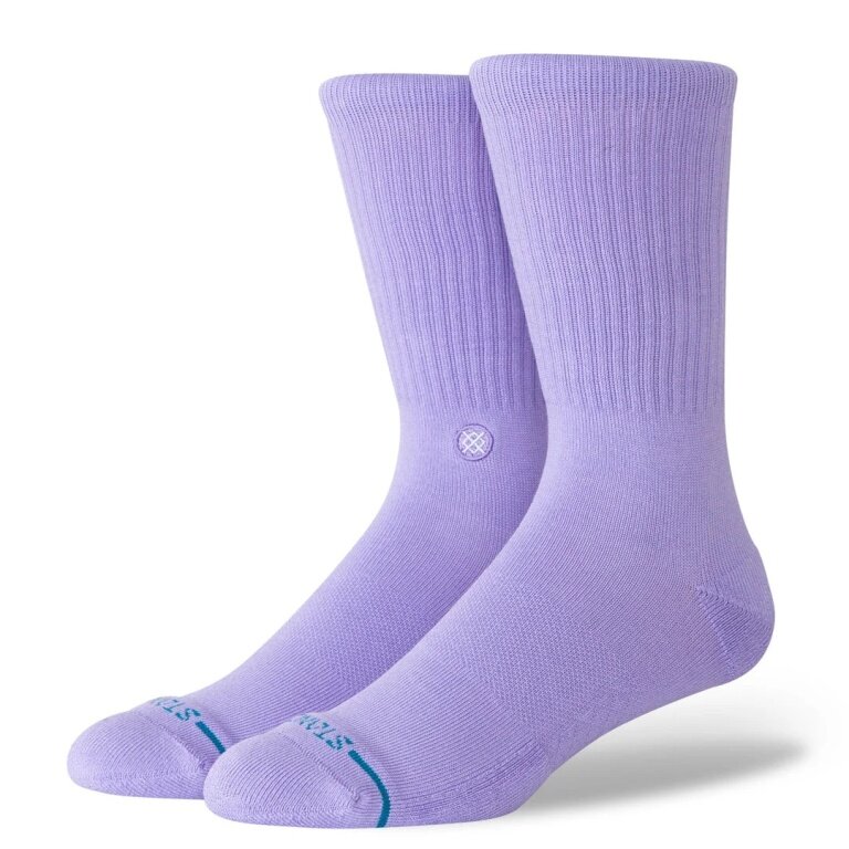 Stance Daily Sock Crew Icon (reinforced heel and toe) purple - 1 pair
