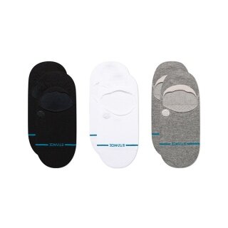 Stance Daily Socks No Show Icon black/white/grey - 3 pairs