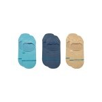 Stance Daily Socks No Show Icon blue/brown - 3 pairs