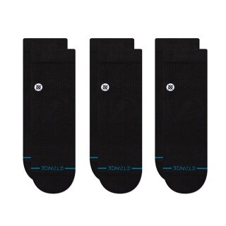 Stance Daily Sock Quarter Icon black - 3 pairs