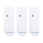 Stance Daily Sock Quarter Icon white - 3 pairs