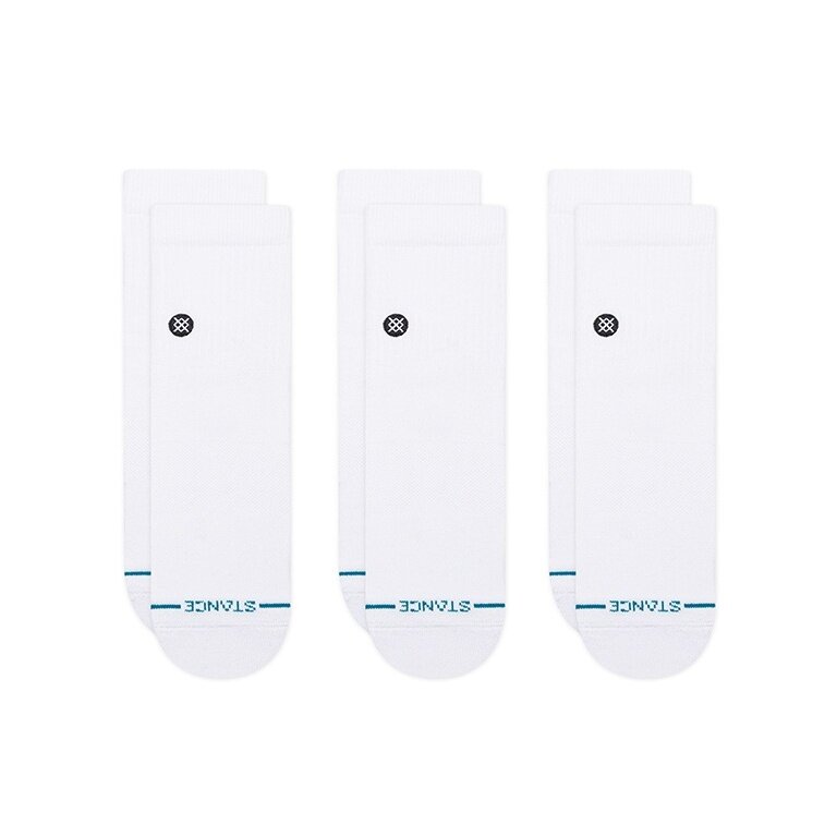 Stance Daily Sock Quarter Icon white - 3 pairs