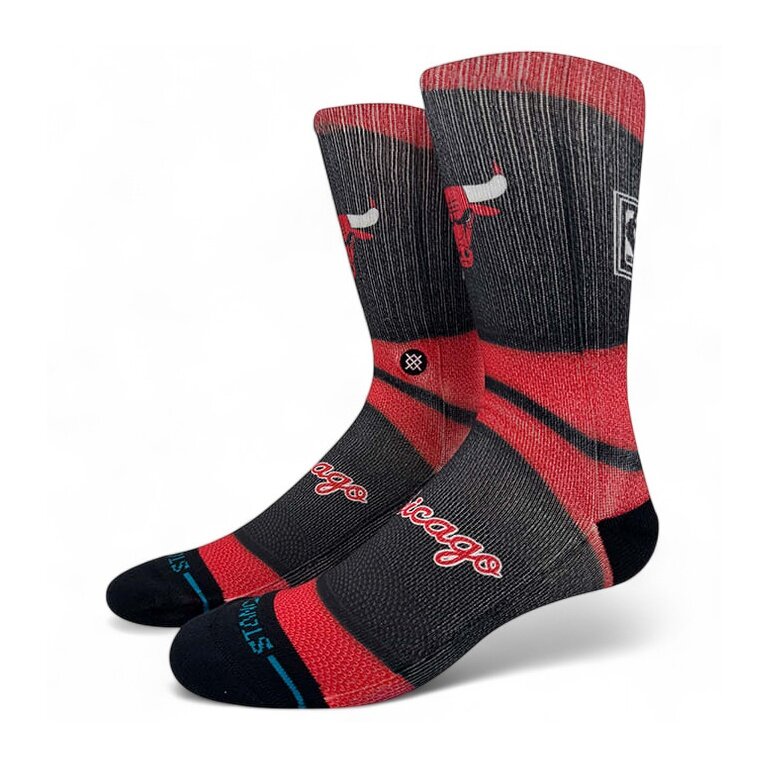 Stance Daily Sock Crew Chicago Bulls Ball red/black - 1 pair