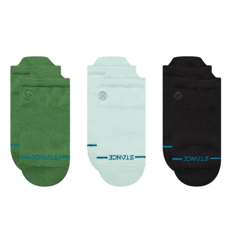 Stance Daily Sock Sneaker Low Tab Icon light blue/green/black - 3 pairs