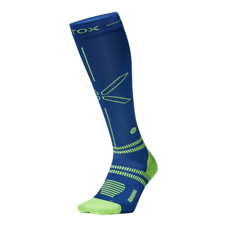 STOX Energy Socks Running Socks Compression (promotes circulation) dark blue/yellow men's - 1 pair