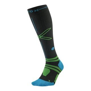 STOX Energy Socks Running Socks Compression (promotes circulation) charcoal grey/blue men's - 1 pair