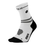STOX Energy Socks Sports Compression Ankle Socks (targeted compression) white/black men's - 1 pair