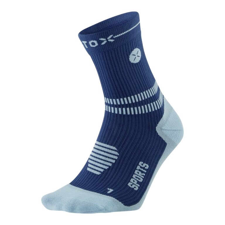 STOX Energy Socks Sports Compression Ankle Socks (targeted compression) dark blue men's - 1 pair