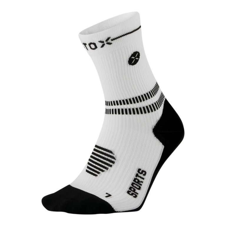 STOX Energy Socks Sports Socks Compression Sports Ankle Socks (targeted compression) white/black ladies - 1 pair
