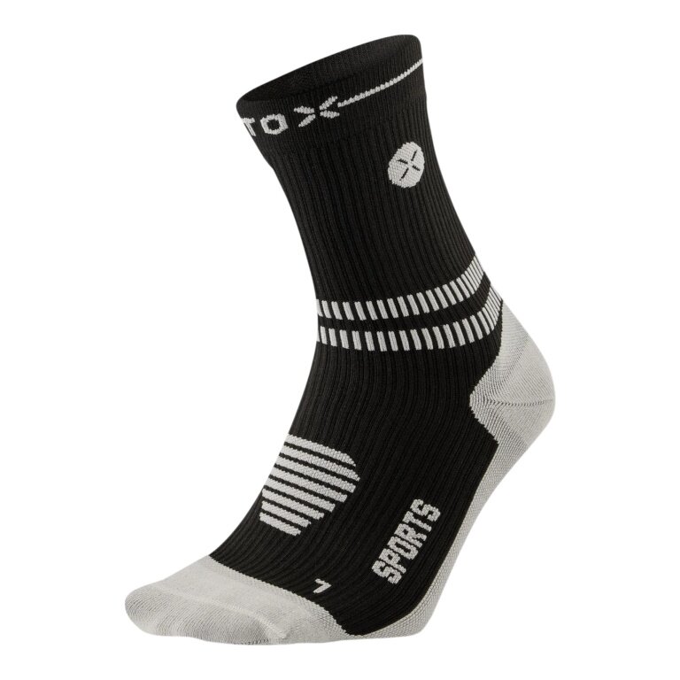 STOX Energy Socks Sports Socks Compression Sports Ankle Socks (targeted compression) black ladies - 1 pair