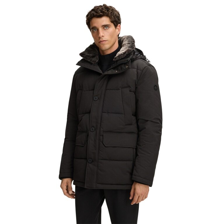 STRELLSON Winter Jacket Plaza 2.0 (Quilted Jacket, wind and waterproof) black men's