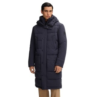 STRELLSON Winter Coat Crasher (Quilted Coat, Wind and Water Resistant) Dark Blue Men's