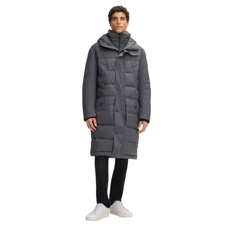 STRELLSON Winter Coat Crasher Fused (Quilted Coat, wind and water repellent) grey Men's