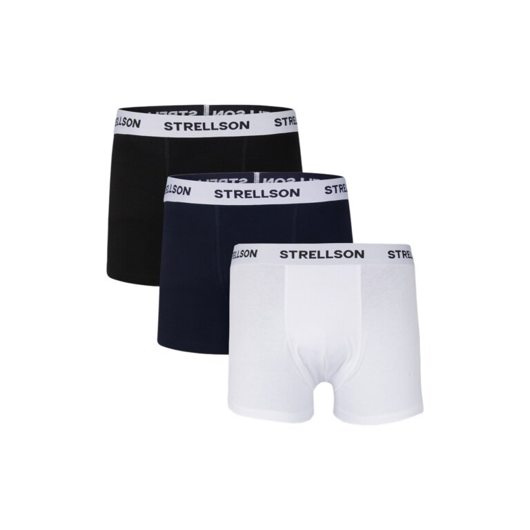 STRELLSON Boxer Shorts (Pack of 3) navy blue/black/white for men - 3 pieces